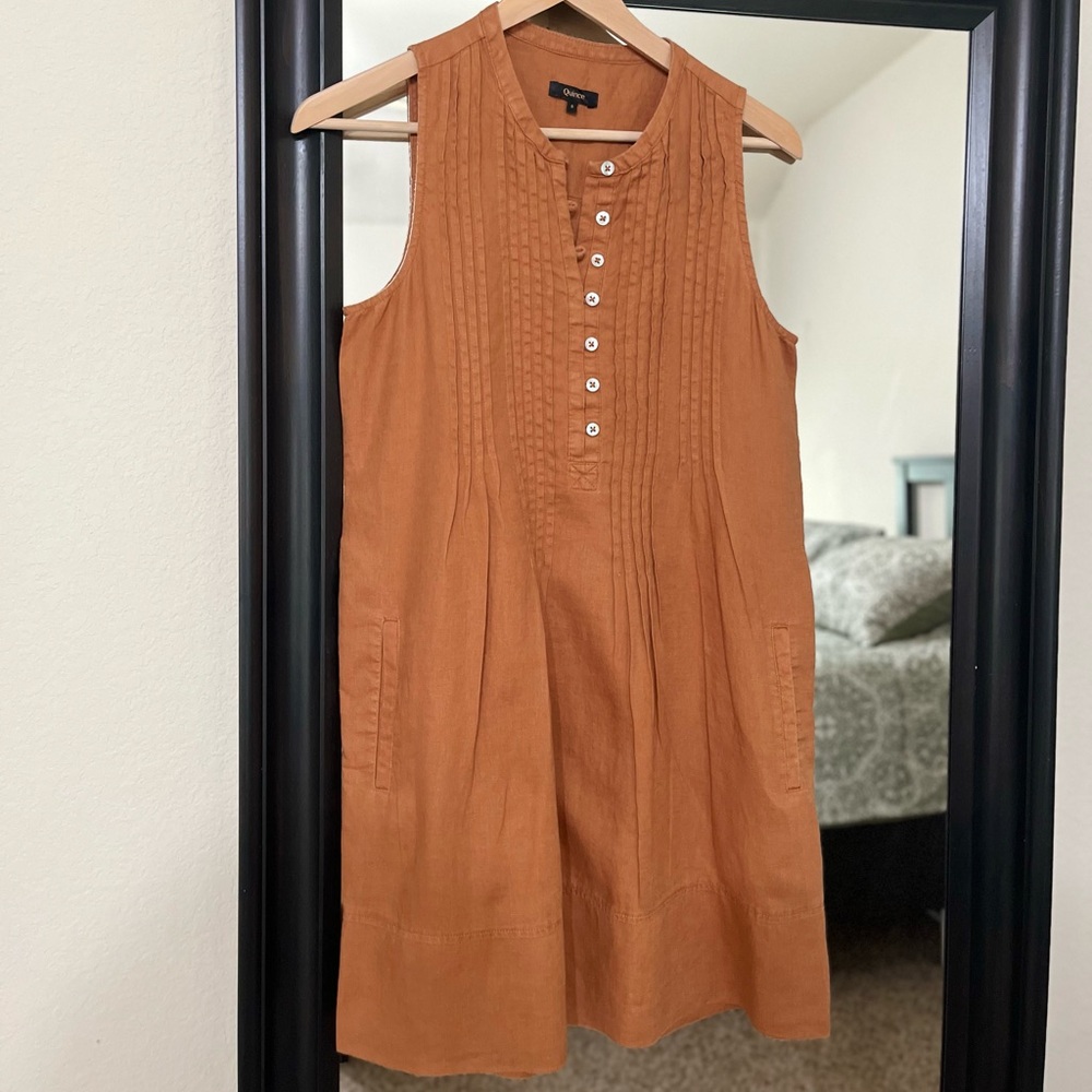 Quince Terracotta Sleeveless Dress